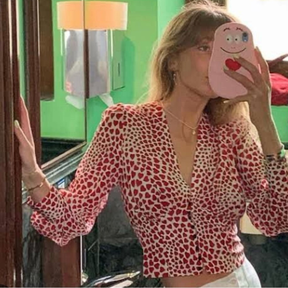 Realisation Par Heart Print Red Blouse